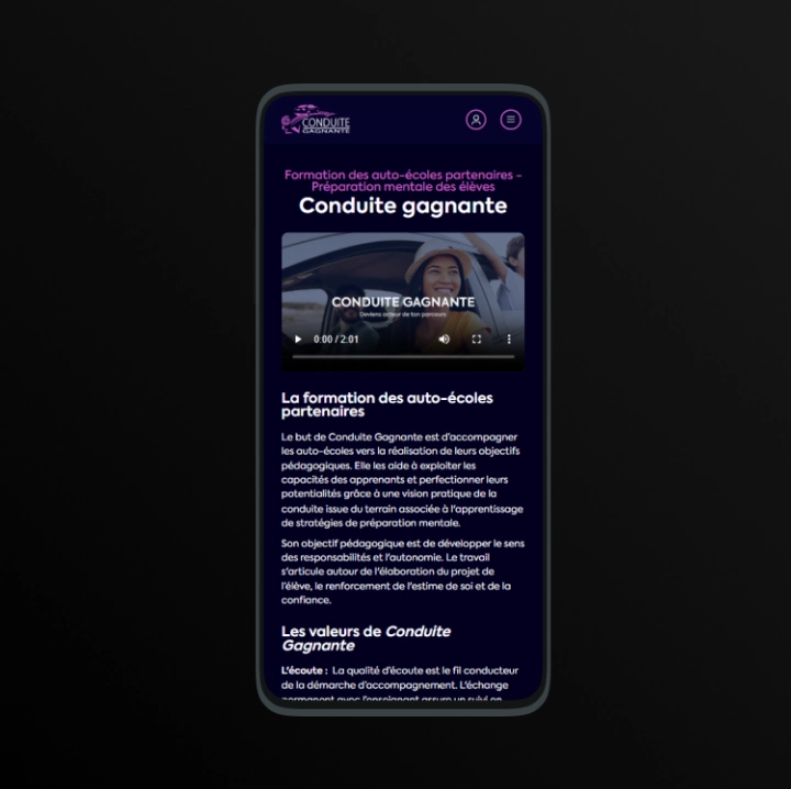 Conduite gagnante